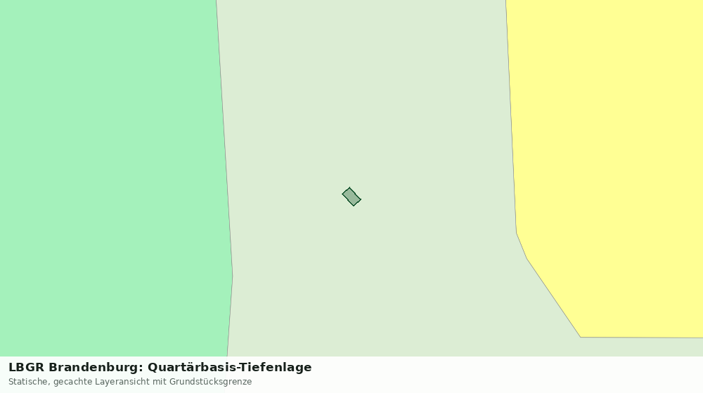 Statische Kartenansicht: LBGR Brandenburg: Quartärbasis-Tiefenlage