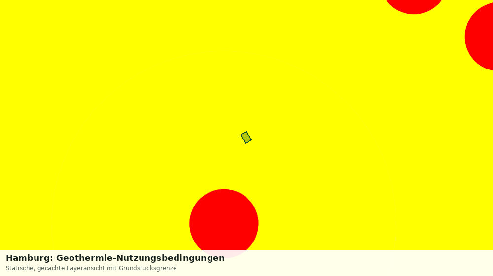 Statische Kartenansicht: Hamburg: Geothermie-Nutzungsbedingungen