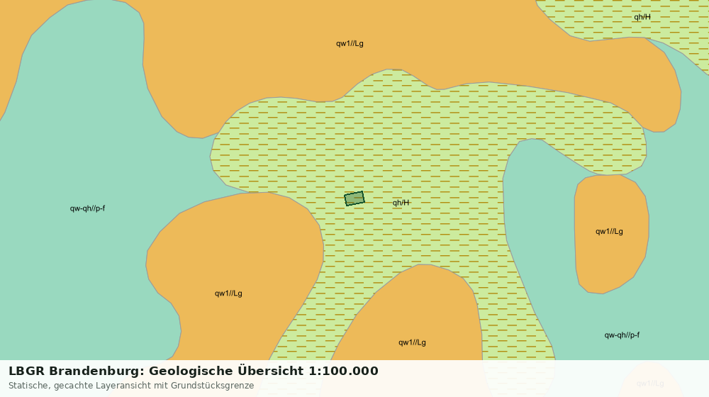 Statische Kartenansicht: LBGR Brandenburg: Geologische Übersicht 1:100.000