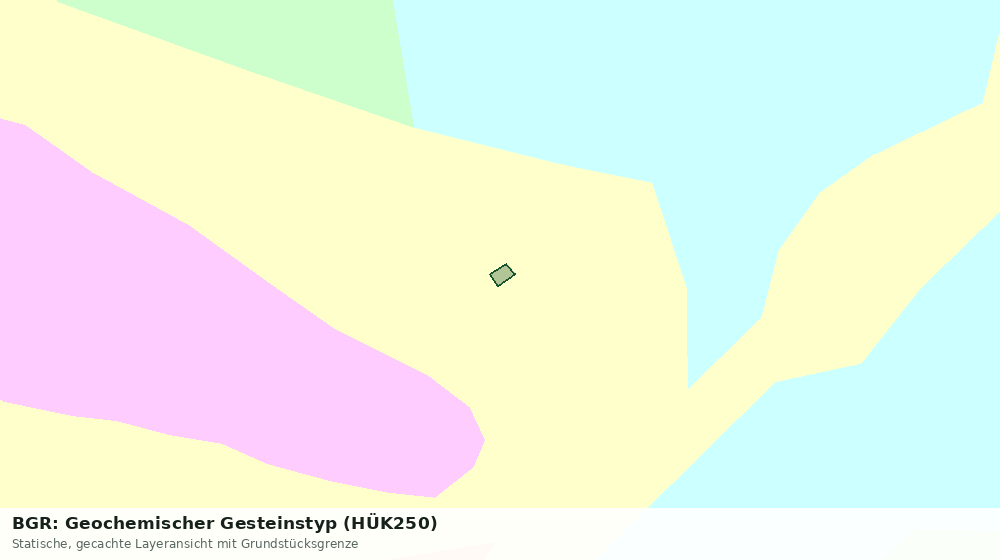 Statische Kartenansicht: BGR: Geochemischer Gesteinstyp (HÜK250)