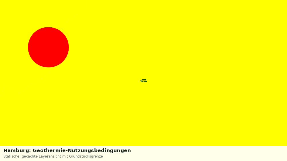 Statische Kartenansicht: Hamburg: Geothermie-Nutzungsbedingungen