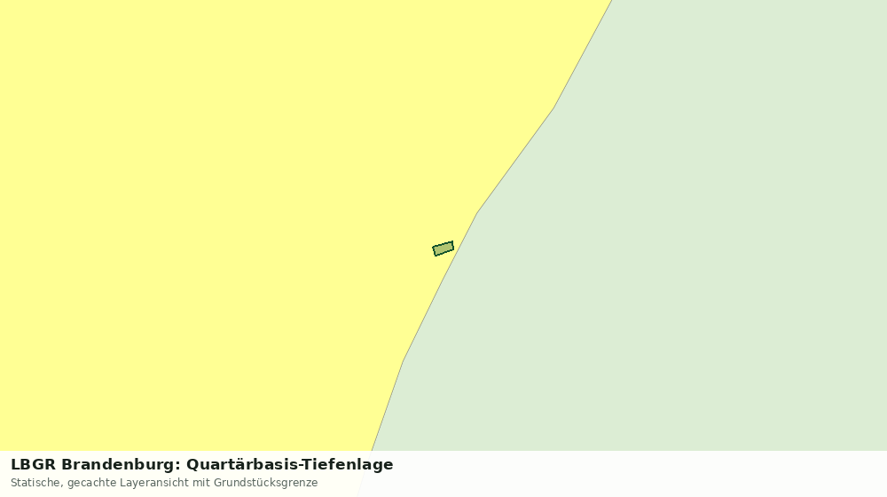 Statische Kartenansicht: LBGR Brandenburg: Quartärbasis-Tiefenlage