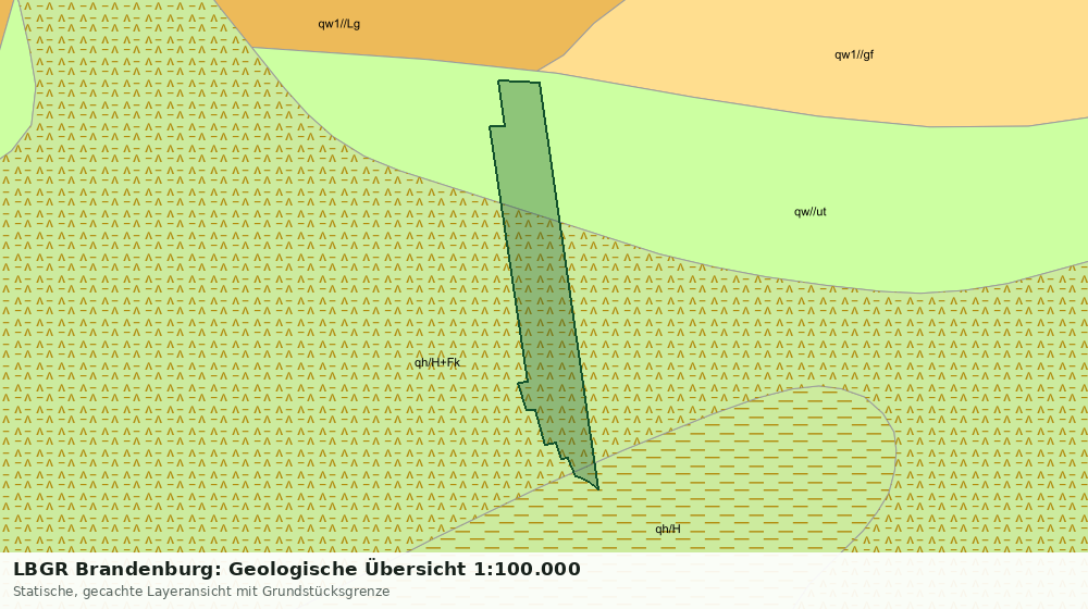 Statische Kartenansicht: LBGR Brandenburg: Geologische Übersicht 1:100.000