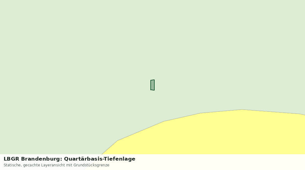 Statische Kartenansicht: LBGR Brandenburg: Quartärbasis-Tiefenlage