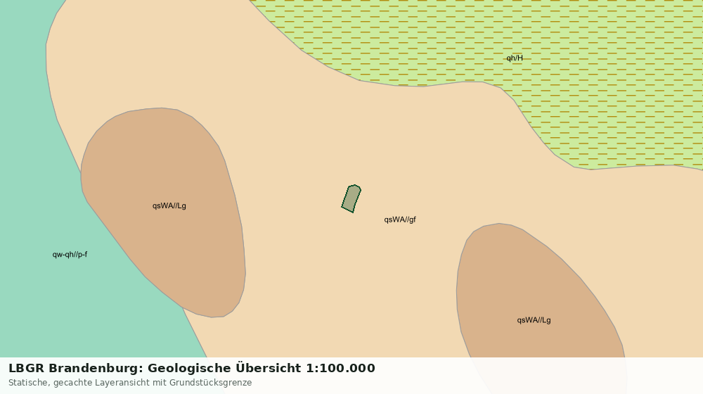 Statische Kartenansicht: LBGR Brandenburg: Geologische Übersicht 1:100.000
