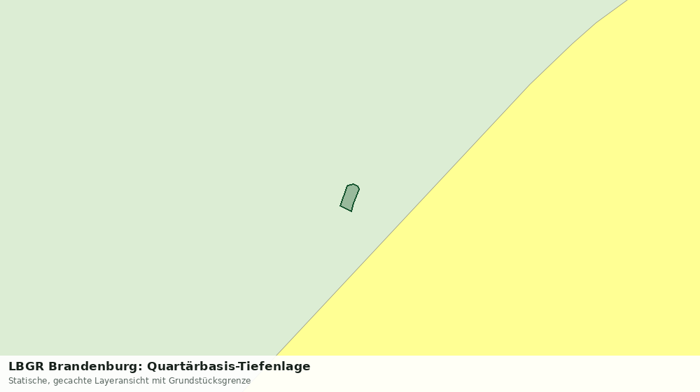 Statische Kartenansicht: LBGR Brandenburg: Quartärbasis-Tiefenlage