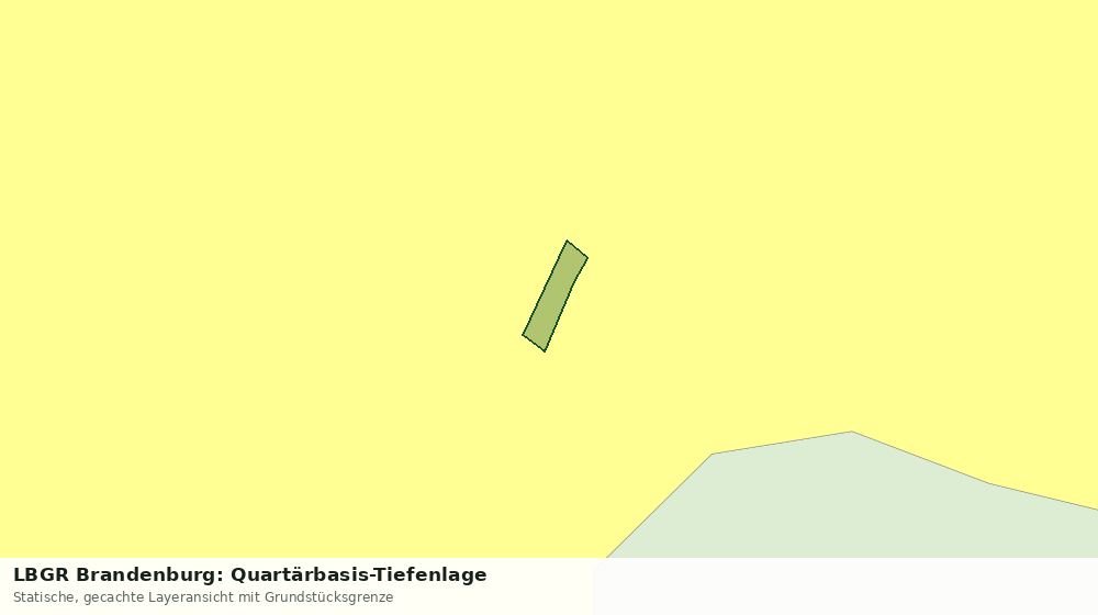 Statische Kartenansicht: LBGR Brandenburg: Quartärbasis-Tiefenlage