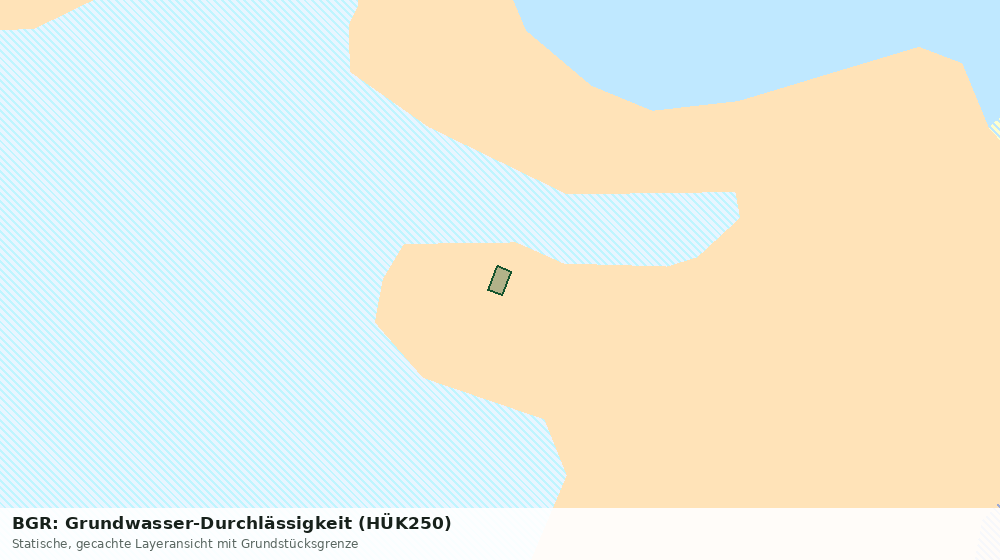 Statische Kartenansicht: BGR: Grundwasser-Durchlässigkeit (HÜK250)