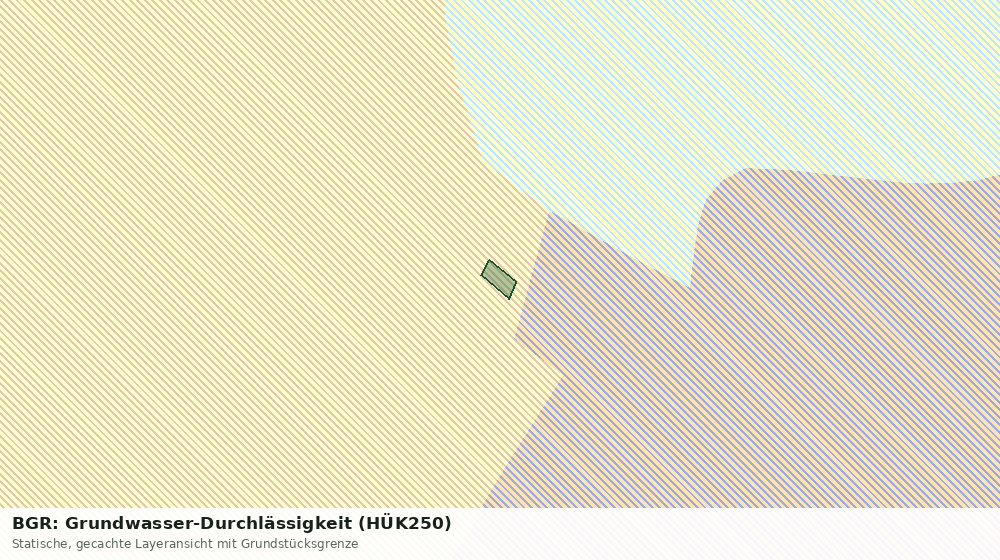 Statische Kartenansicht: BGR: Grundwasser-Durchlässigkeit (HÜK250)