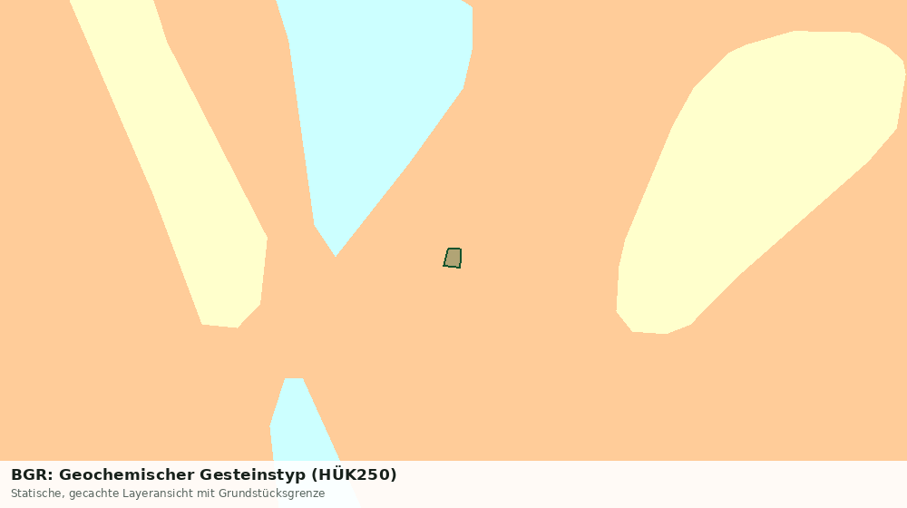Statische Kartenansicht: BGR: Geochemischer Gesteinstyp (HÜK250)
