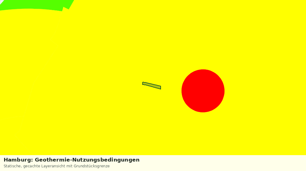 Statische Kartenansicht: Hamburg: Geothermie-Nutzungsbedingungen
