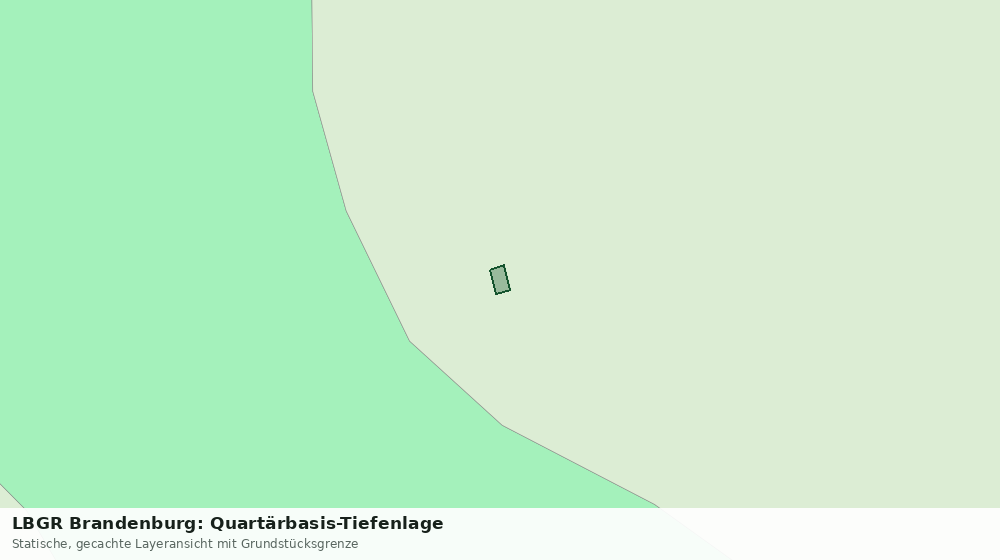 Statische Kartenansicht: LBGR Brandenburg: Quartärbasis-Tiefenlage