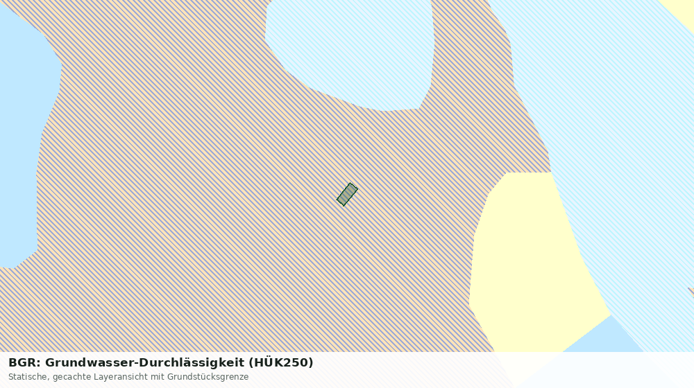 Statische Kartenansicht: BGR: Grundwasser-Durchlässigkeit (HÜK250)