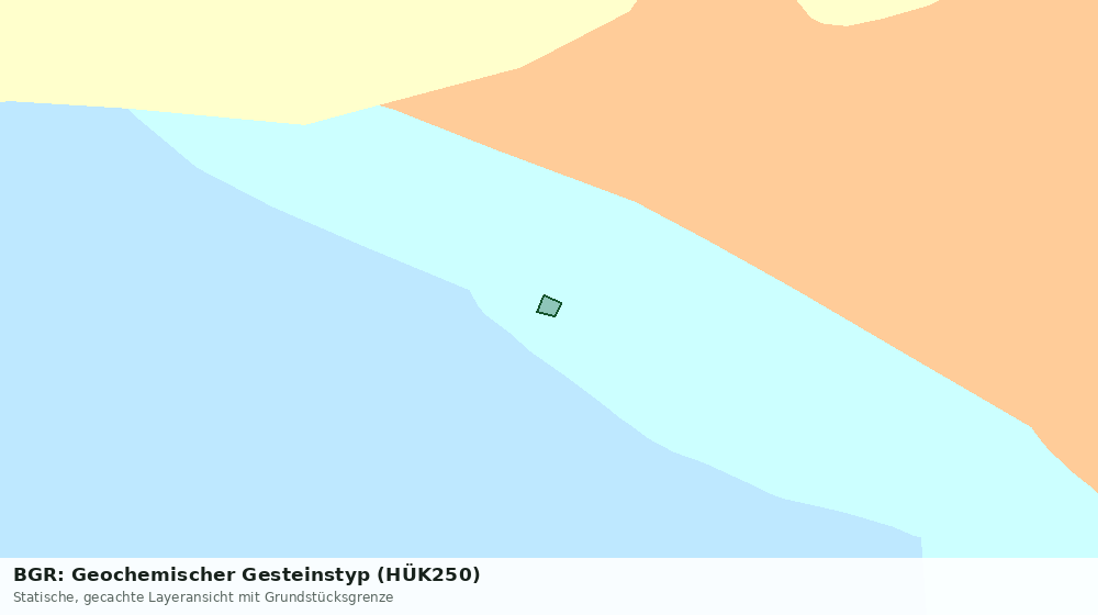 Statische Kartenansicht: BGR: Geochemischer Gesteinstyp (HÜK250)