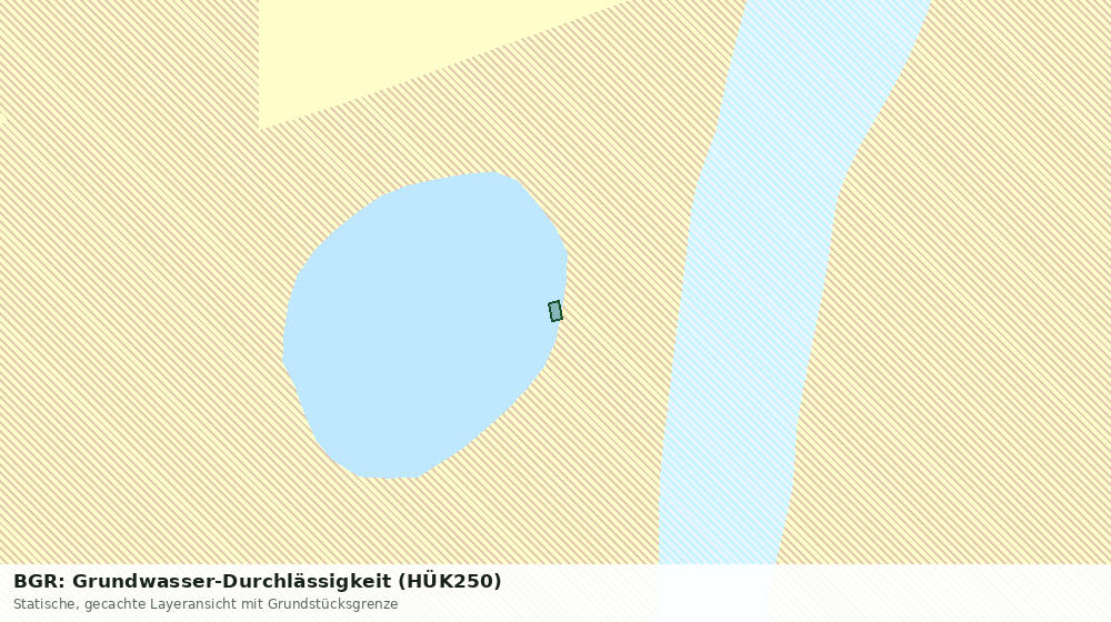 Statische Kartenansicht: BGR: Grundwasser-Durchlässigkeit (HÜK250)
