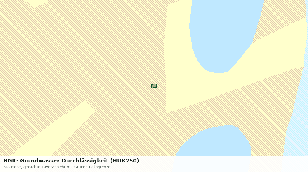 Statische Kartenansicht: BGR: Grundwasser-Durchlässigkeit (HÜK250)