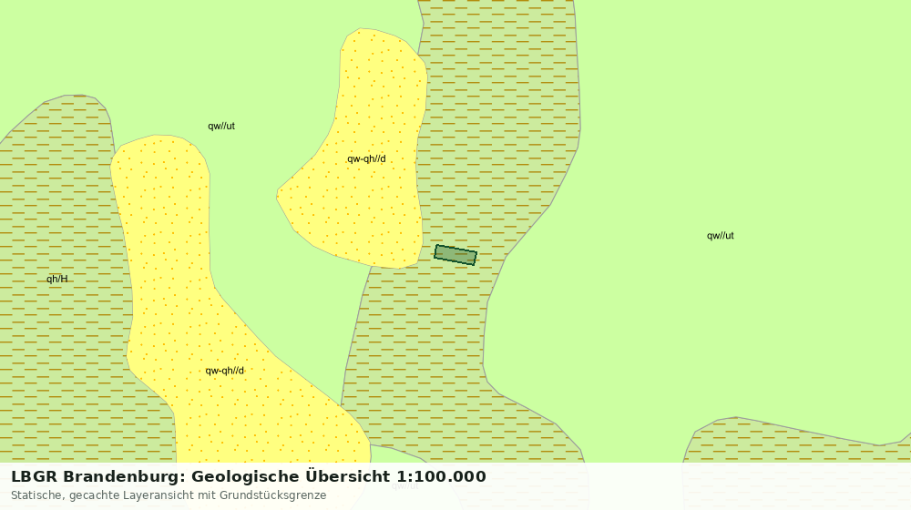 Statische Kartenansicht: LBGR Brandenburg: Geologische Übersicht 1:100.000