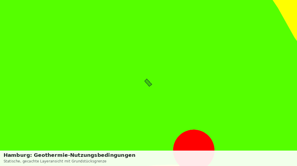 Statische Kartenansicht: Hamburg: Geothermie-Nutzungsbedingungen
