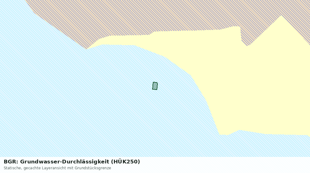 Statische Kartenansicht: BGR: Grundwasser-Durchlässigkeit (HÜK250)