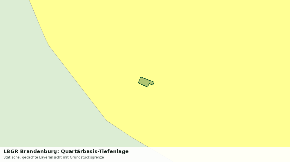 Statische Kartenansicht: LBGR Brandenburg: Quartärbasis-Tiefenlage
