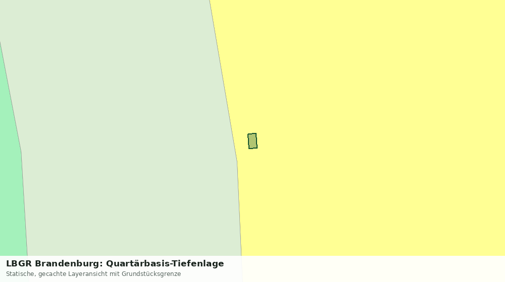 Statische Kartenansicht: LBGR Brandenburg: Quartärbasis-Tiefenlage