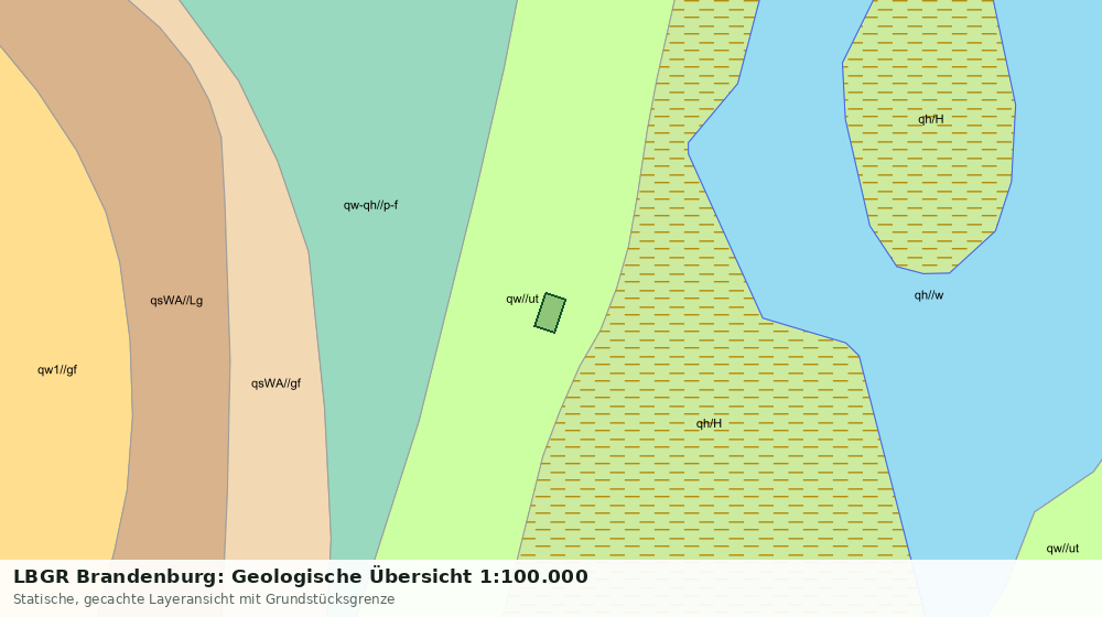 Statische Kartenansicht: LBGR Brandenburg: Geologische Übersicht 1:100.000