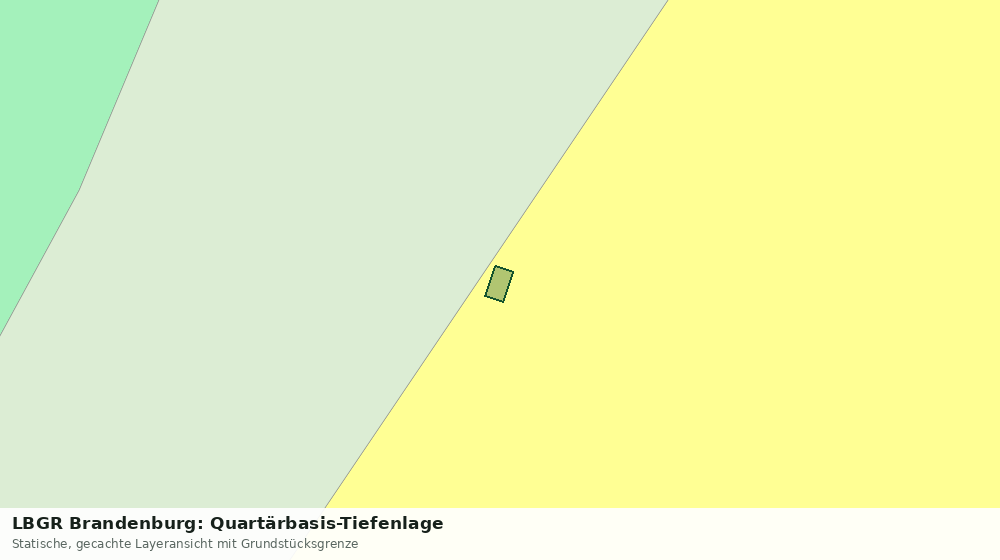 Statische Kartenansicht: LBGR Brandenburg: Quartärbasis-Tiefenlage
