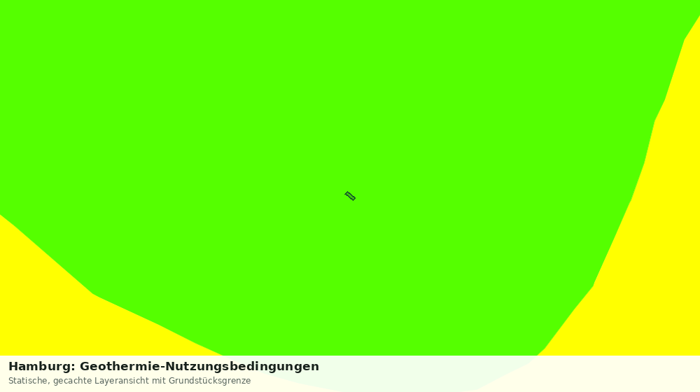 Statische Kartenansicht: Hamburg: Geothermie-Nutzungsbedingungen