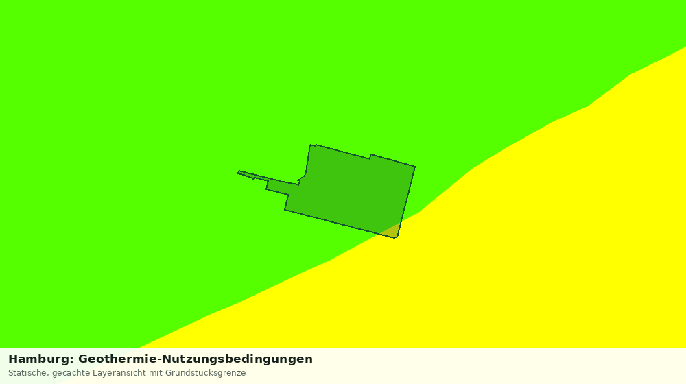 Statische Kartenansicht: Hamburg: Geothermie-Nutzungsbedingungen