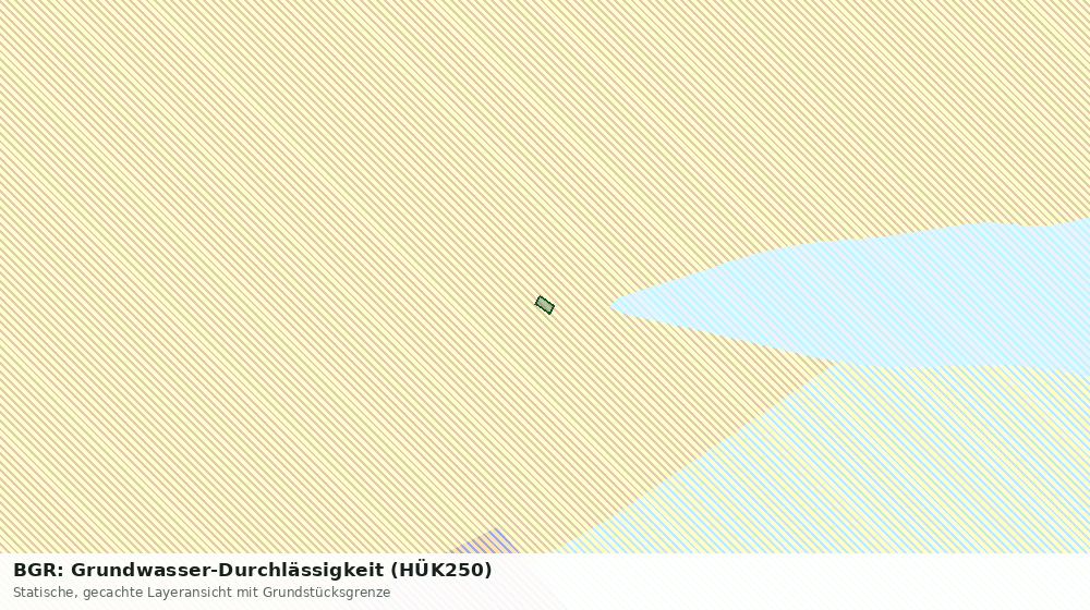 Statische Kartenansicht: BGR: Grundwasser-Durchlässigkeit (HÜK250)