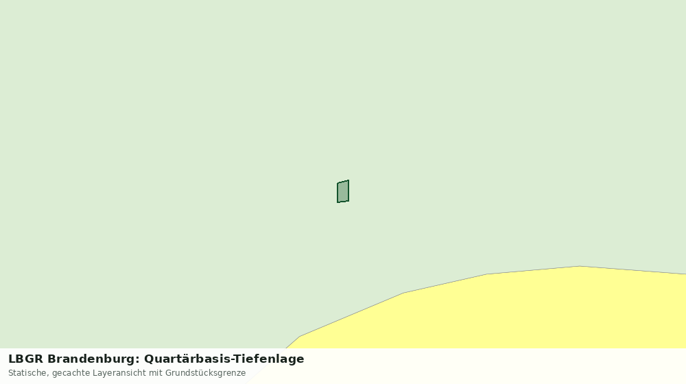 Statische Kartenansicht: LBGR Brandenburg: Quartärbasis-Tiefenlage