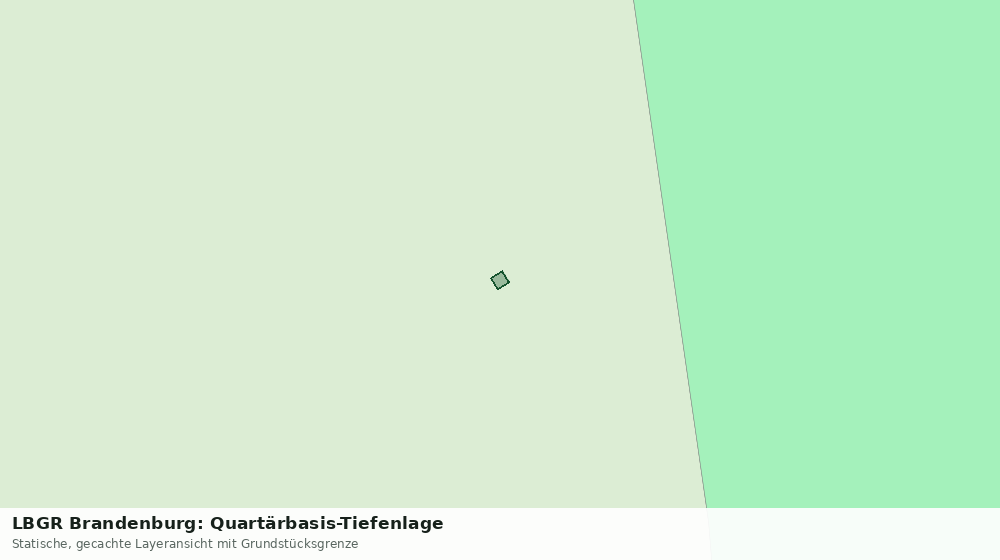 Statische Kartenansicht: LBGR Brandenburg: Quartärbasis-Tiefenlage