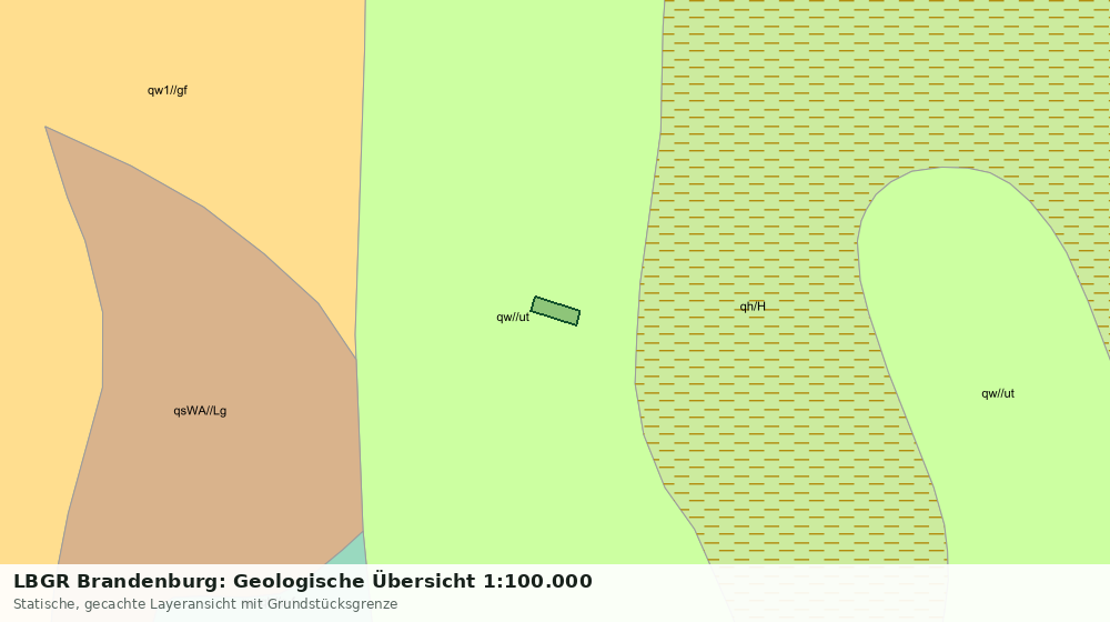 Statische Kartenansicht: LBGR Brandenburg: Geologische Übersicht 1:100.000