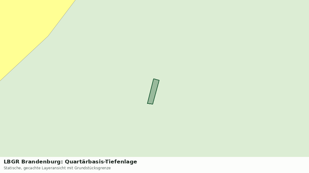 Statische Kartenansicht: LBGR Brandenburg: Quartärbasis-Tiefenlage