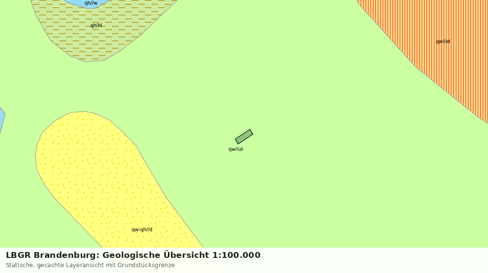 Statische Kartenansicht: LBGR Brandenburg: Geologische Übersicht 1:100.000