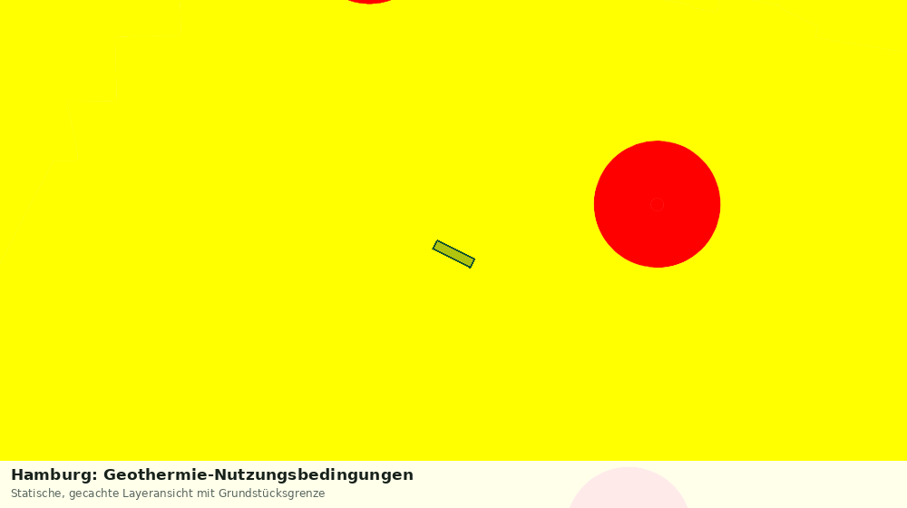 Statische Kartenansicht: Hamburg: Geothermie-Nutzungsbedingungen