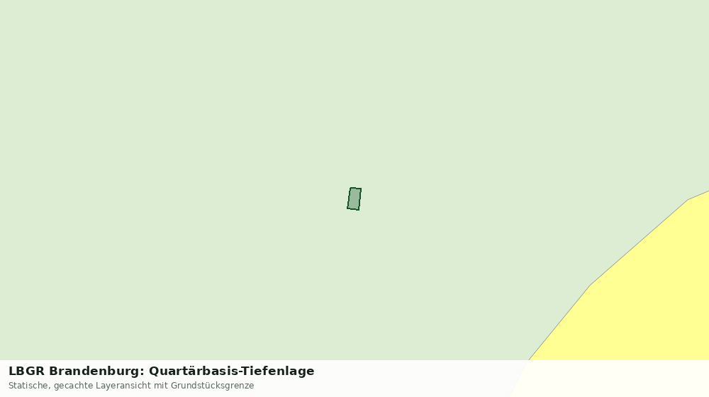 Statische Kartenansicht: LBGR Brandenburg: Quartärbasis-Tiefenlage