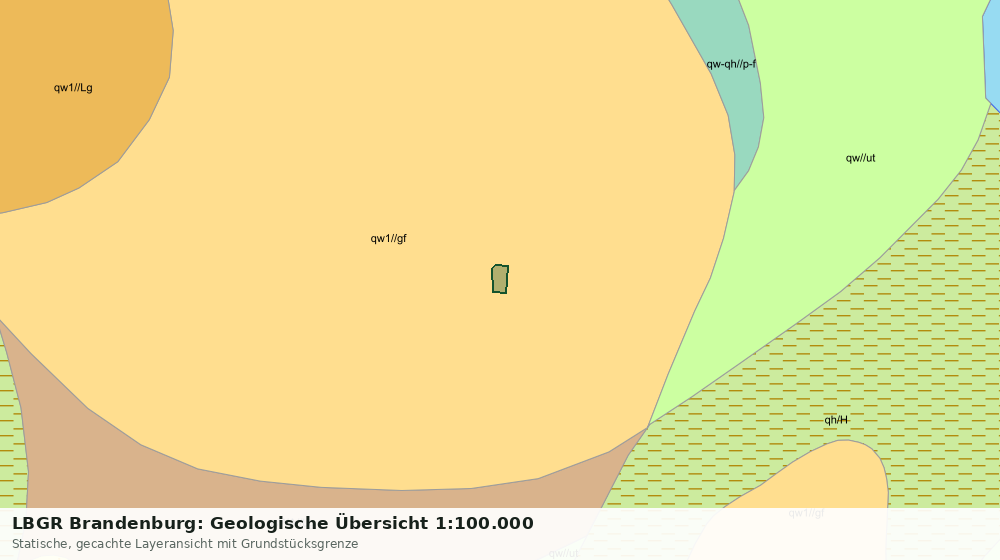 Statische Kartenansicht: LBGR Brandenburg: Geologische Übersicht 1:100.000