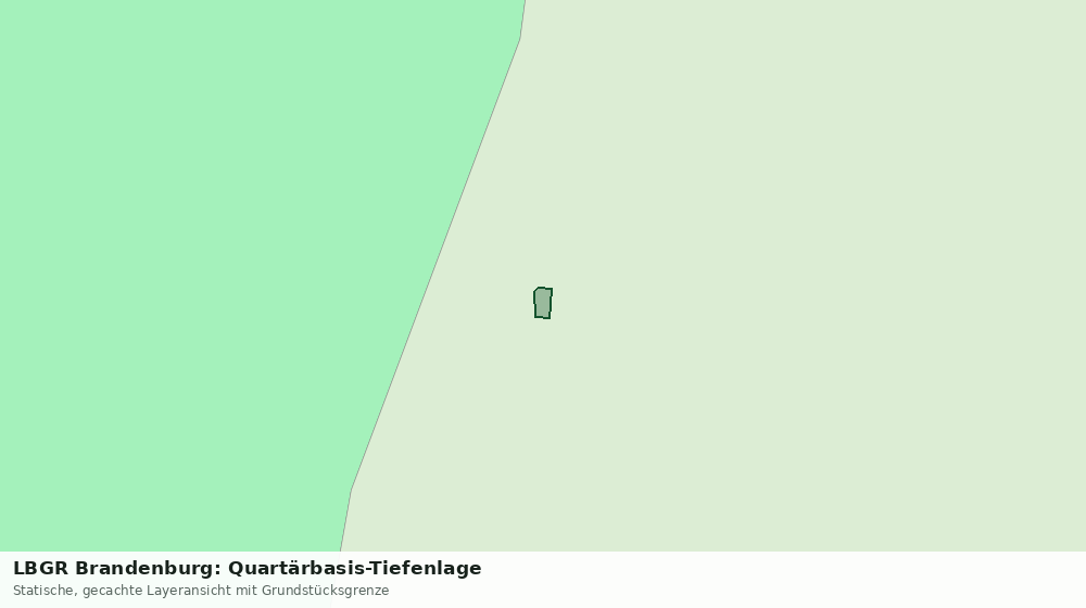 Statische Kartenansicht: LBGR Brandenburg: Quartärbasis-Tiefenlage