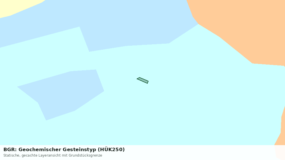 Statische Kartenansicht: BGR: Geochemischer Gesteinstyp (HÜK250)