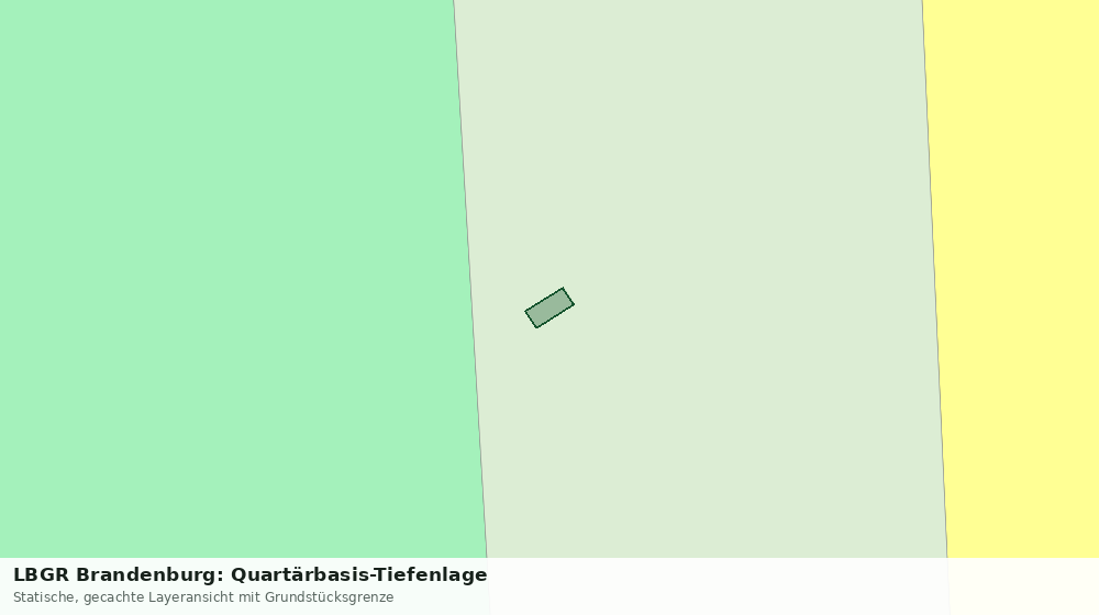 Statische Kartenansicht: LBGR Brandenburg: Quartärbasis-Tiefenlage