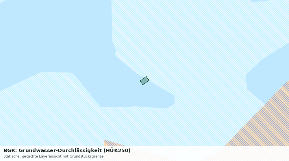 Statische Kartenansicht: BGR: Grundwasser-Durchlässigkeit (HÜK250)