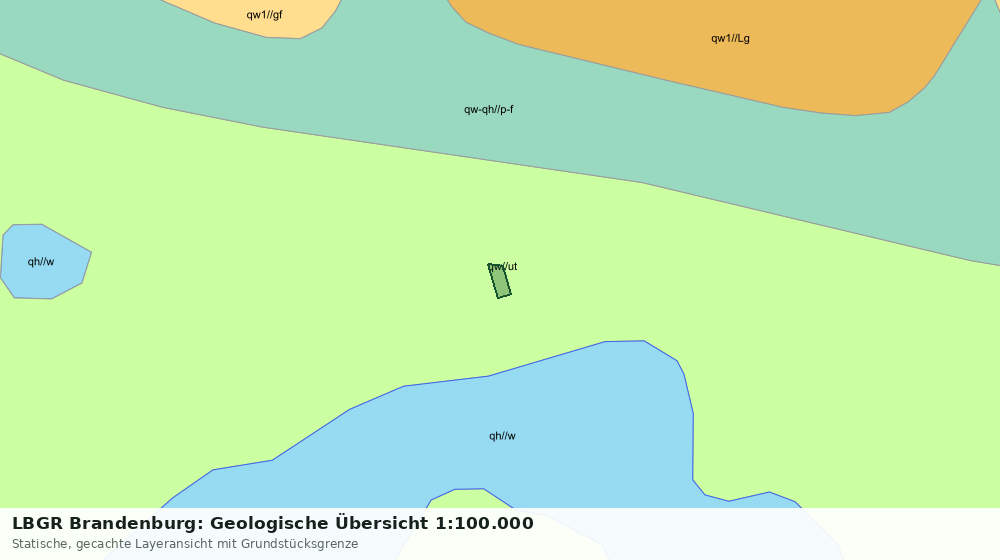Statische Kartenansicht: LBGR Brandenburg: Geologische Übersicht 1:100.000