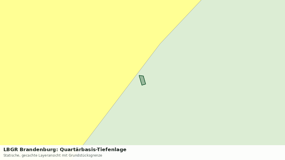 Statische Kartenansicht: LBGR Brandenburg: Quartärbasis-Tiefenlage