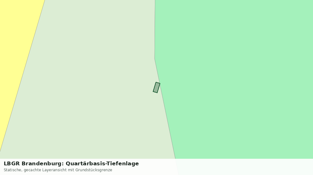 Statische Kartenansicht: LBGR Brandenburg: Quartärbasis-Tiefenlage