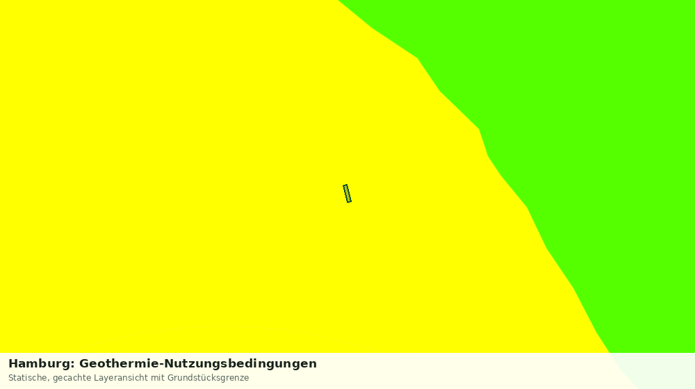 Statische Kartenansicht: Hamburg: Geothermie-Nutzungsbedingungen