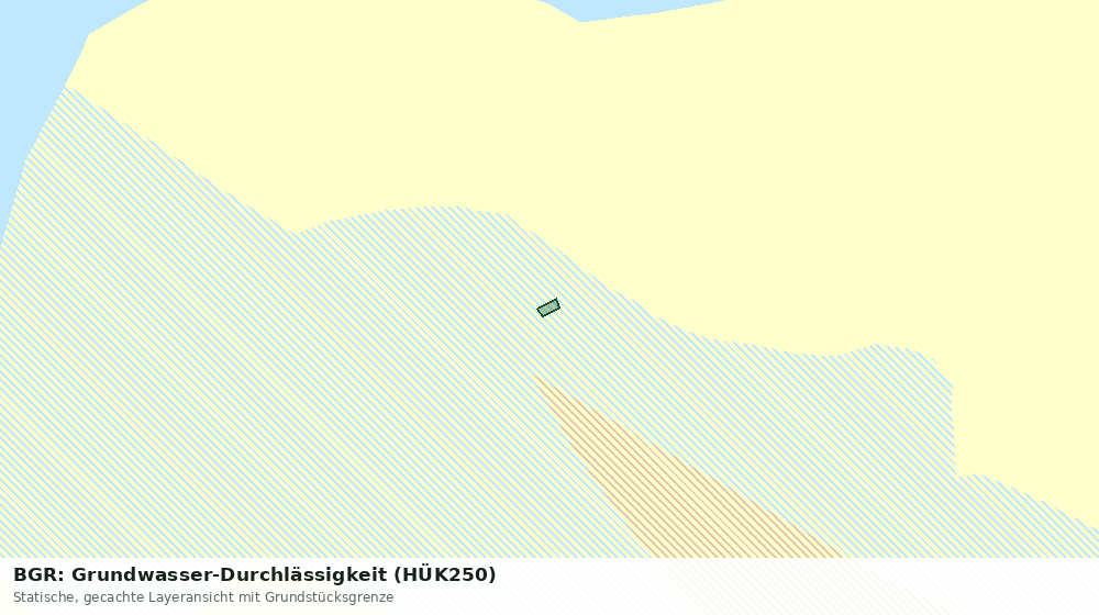 Statische Kartenansicht: BGR: Grundwasser-Durchlässigkeit (HÜK250)