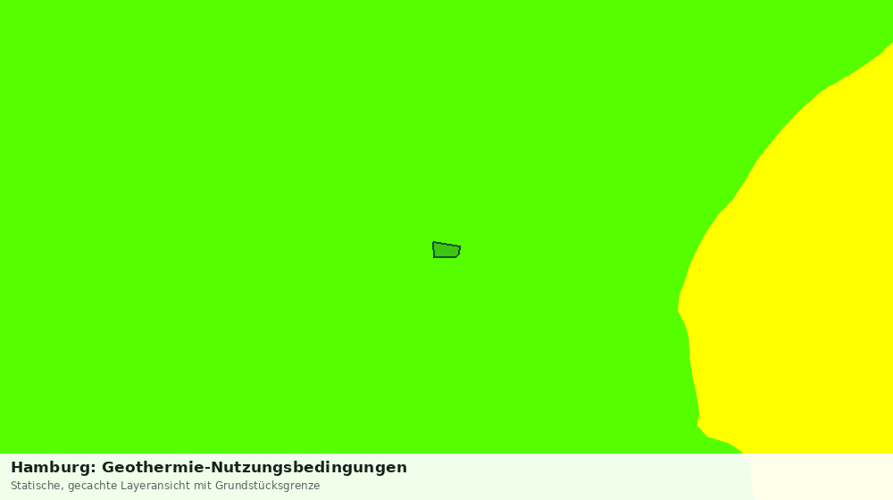 Statische Kartenansicht: Hamburg: Geothermie-Nutzungsbedingungen