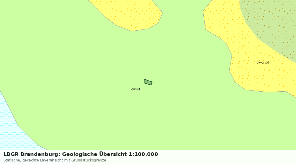Statische Kartenansicht: LBGR Brandenburg: Geologische Übersicht 1:100.000