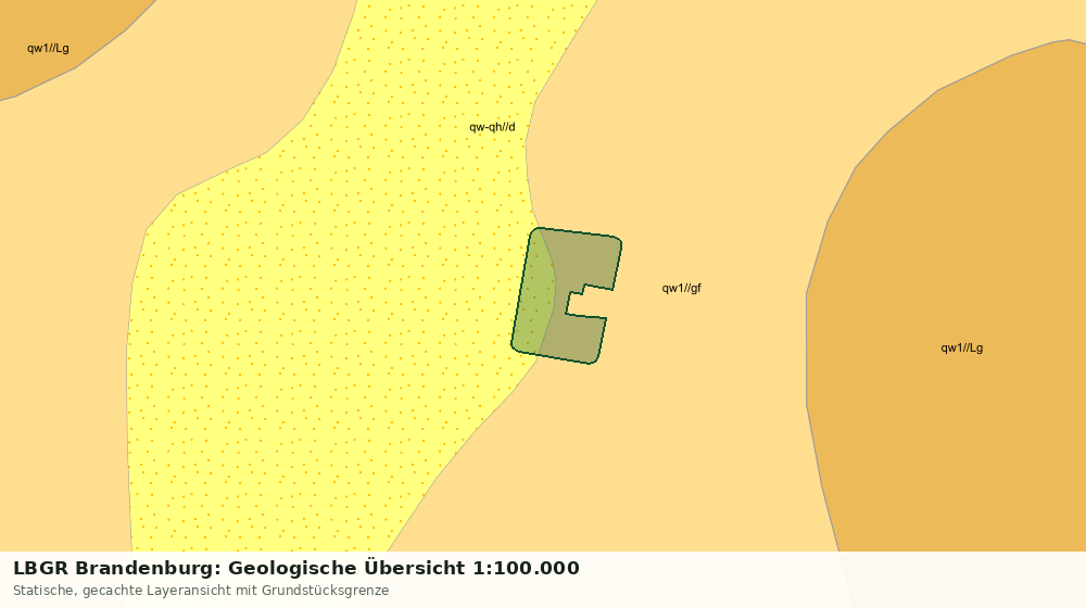 Statische Kartenansicht: LBGR Brandenburg: Geologische Übersicht 1:100.000